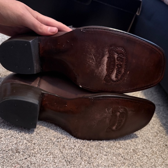 J.B. Dillon Dark Brown Cowboy Boots - Picture 4 of 5